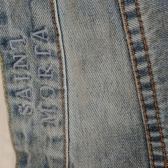 💚Saint Morta Men's distressed Denim Shorts - Picture 6 of 6